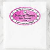 Luxury roze mousserende glitter Product Labels Log (Tas)