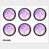 Luxury roze Paarse glitter Sparkle Product Labels (Vel)