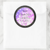 Luxury roze Paarse glitter Sparkle Product Labels (Tas)