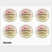 Luxury Roze Paarse Gold Glitter Product Labels (Vel)