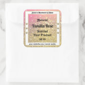 Luxury Roze Paarse Gold Glitter Product Labels (Tas)