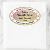 Luxury Roze Paarse Gold Glitter Product Labels (Tas)