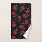 Luxury Roze Popular Floral Bad Handdoek (Handdoek)