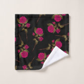 Luxury Roze Popular Floral Bad Handdoek (Wasdoekje)