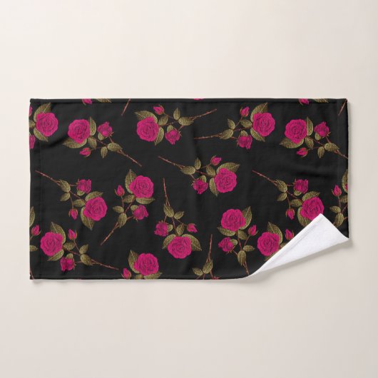 Luxury Roze Popular Floral Bad Handdoek (Handdoek)