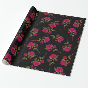 Luxury Roze Popular Floral Cadeaupapier
