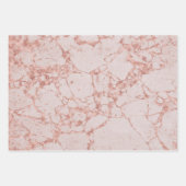 Luxury roze Roze Blush Glitter Marble Customize Inpakpapier Vel (Voorkant 3)