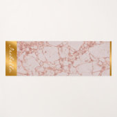 Luxury roze Roze Blush Glitter Marble Customize Yogamat (Voorkant (horizontaal))