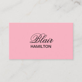 Luxury roze visitekaartje