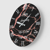 Luxury roze zwarte marmer past aan grote klok (Hoek)