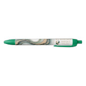 Luxury Sage & Gold Marble Realtor Personalized Pen (Bodem)