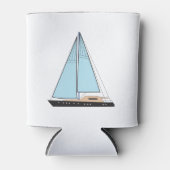 Luxury Sailing Yacht Boat Blikjeskoeler (Voorkant)