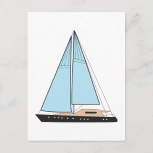 Luxury Sailing Yacht Boat Briefkaart