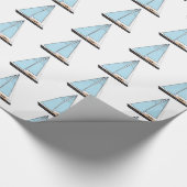 Luxury Sailing Yacht Boat Cadeaupapier (Hoek)