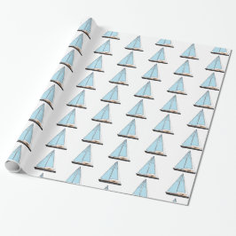 Luxury Sailing Yacht Boat Cadeaupapier