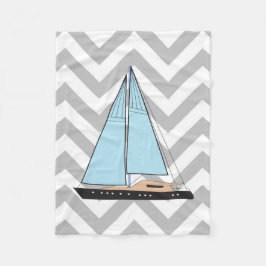 Luxury Sailing Yacht Boat Fleece Deken
