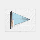 Luxury Sailing Yacht Boat Fleece Deken (Voorkant (Horizontaal))