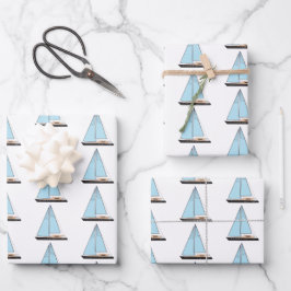 Luxury Sailing Yacht Boat Inpakpapier Vel