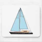 Luxury Sailing Yacht Boat Muismat (Voorkant)