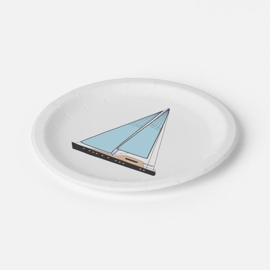 Luxury Sailing Yacht Boat Papieren Bordje (Gekanteld)