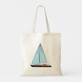 Luxury Sailing Yacht Boat Tote Bag (Achterkant)