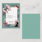 Luxury Satin Bow Wedding Enclosure Card Informatiekaartje (Voorkant / Achterkant)