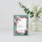 Luxury Satin Bow Wedding Enclosure Card Informatiekaartje (Staand voorkant)