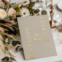Luxury Save the Date | Moderne Verticale Namen