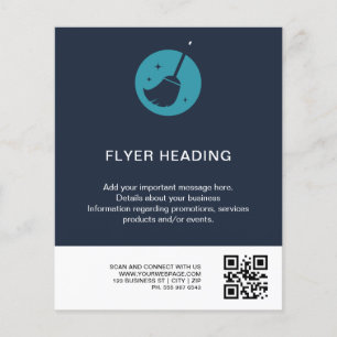 Luxury Schoonmaakdienst Flyer   Handgemaakt met li