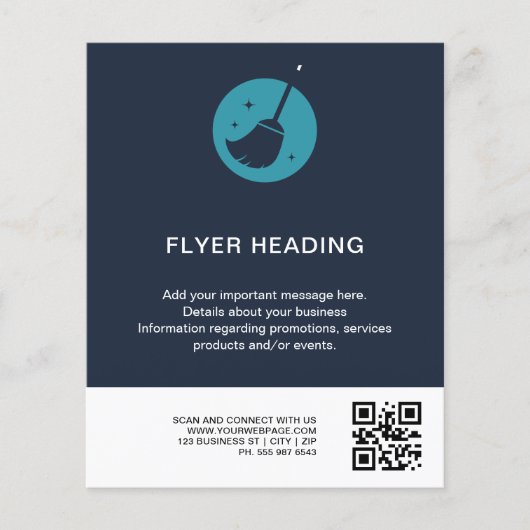 Luxury Schoonmaakdienst Flyer | Handgemaakt met li (Voorkant)