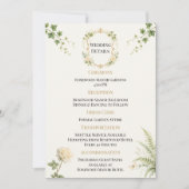 Luxury Secret Garden Wedding Details Card (Voorkant)