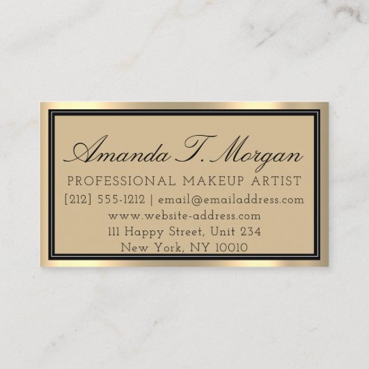 Luxury Services Interior Design Event Weddenschap  Visitekaartje (Achterkant)