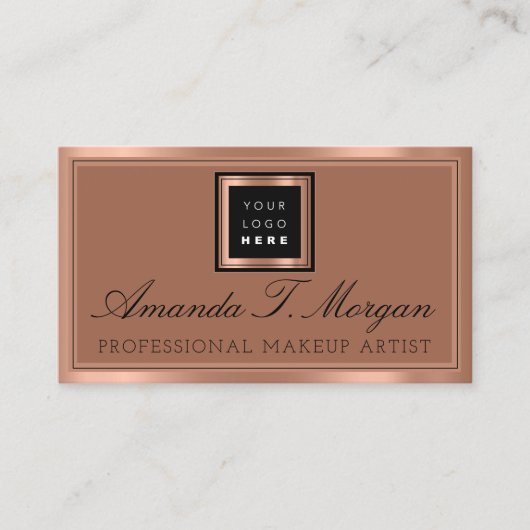 Luxury Services Wedding Event Production Copper Visitekaartje (Voorkant)