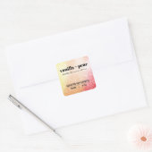 Luxury Shimmer Fire Colored Candle Labels (Envelop)