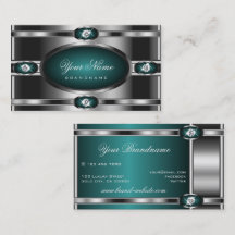 Luxury Silver Blauwgroen gradiënt Luminous Faux Di