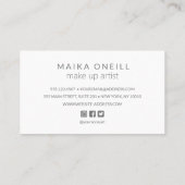 Luxury Silver Bokeh glitter social media Visitekaartje (Achterkant)