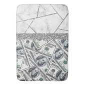 Luxury Silver Dollars Interior Marble Glitter Sho Badmat (Voorkant Verticaal)