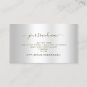 Luxury Silver en Gold met Tiny Diamond Graphic Visitekaartje (Achterkant)