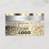 Luxury Silver en Gold Sparking Glitter met Logo Visitekaartje (Voorkant)