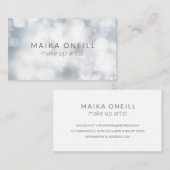 Luxury Silver Glitter Bokeh professional Visitekaartje (Voorkant / Achterkant)