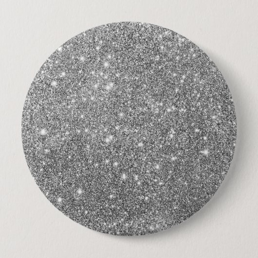 Luxury Silver Glitter Button (Voorkant)