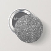Luxury Silver Glitter Button (Voorkant /achterkant)