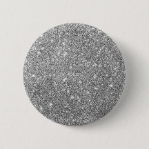 Luxury Silver Glitter Button