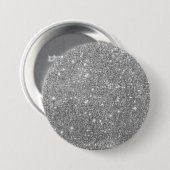 Luxury Silver Glitter Button (Voorkant /achterkant)