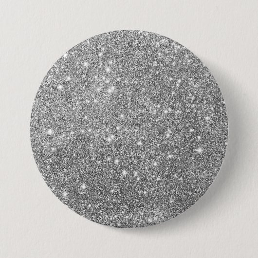 Luxury Silver Glitter Button (Voorkant)