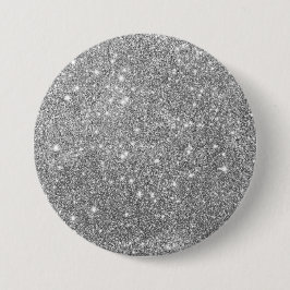 Luxury Silver Glitter Button