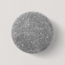 Luxury Silver Glitter Button