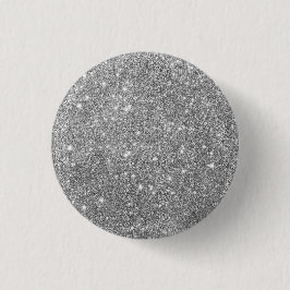 Luxury Silver Glitter Button