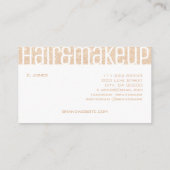 Luxury Silver Glitter Rain Peach Oranje White Glam Visitekaartje (Achterkant)