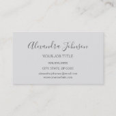 Luxury Silver Glitter Sparkle Microblading Visitekaartje (Achterkant)